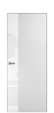 Дверь межкомнатная Vetro 19 Цвет Облачный Покрытие Эмаль  Наличник Скрытый короб хром Цена 61810