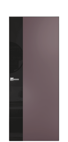 Дверь межкомнатная Vetro 19 Цвет Лиловый Покрытие Эмаль  Наличник Скрытый короб хром Цена 61810