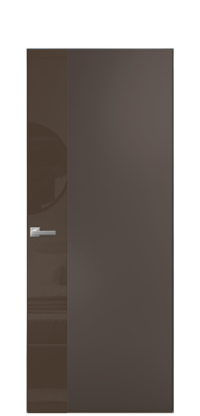 Дверь межкомнатная Vetro 19 Цвет Коричневый Покрытие Эмаль  Наличник Скрытый короб хром Цена 61810