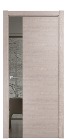 Дверь межкомнатная Vetro 19 Цвет Дуб Имбирь Покрытие Шпон натуральный  Наличник L 75 Цена 51900