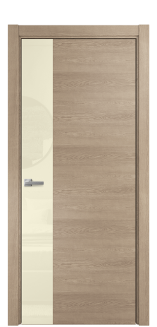 Дверь межкомнатная Vetro 19 Цвет Дуб Песочный Покрытие Шпон натуральный  Наличник L 75 Цена 51150