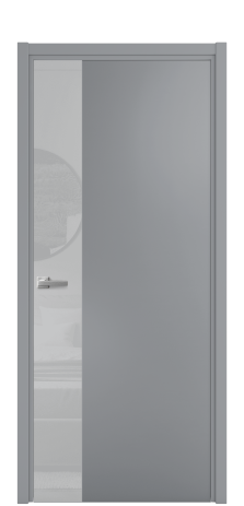 Дверь межкомнатная Vetro 19 Цвет Гриджио Покрытие Эмаль  Наличник L 50 Цена 45425
