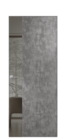 Дверь межкомнатная Ветро 19 Цвет Айс какао Покрытие ПВХ ФАКТУРНЫЕ Наличник Скрытый короб хром Цена 46050