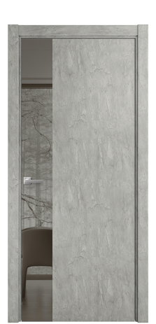 Дверь межкомнатная Ветро 19 Цвет Скол камня грей Покрытие ПВХ ФАКТУРНЫЕ Наличник L 75 Цена 39150