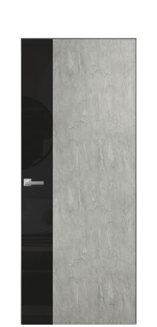 Дверь межкомнатная Ветро 19 Цвет Скол камня грей Покрытие ПВХ ФАКТУРНЫЕ Наличник Скрытый короб хром Цена 45300