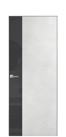 Дверь межкомнатная Ветро 19 Цвет Бетон известковый Покрытие ПВХ ФАКТУРНЫЕ Наличник Скрытый короб хром Цена 46050