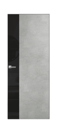 Дверь межкомнатная Ветро 19 Цвет Бетон серый Покрытие ПВХ ФАКТУРНЫЕ Наличник Скрытый короб хром Цена 45300