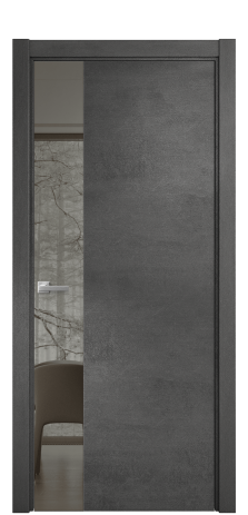Дверь межкомнатная Ветро 19 Цвет Камень темный Покрытие ПВХ ФАКТУРНЫЕ Наличник L 75 Цена 39150