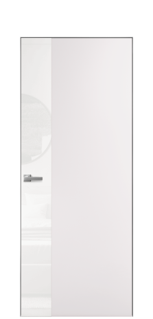 Дверь межкомнатная Ветро 19 Цвет Крем Покрытие Эмаль  Наличник Скрытый короб хром Цена 49850