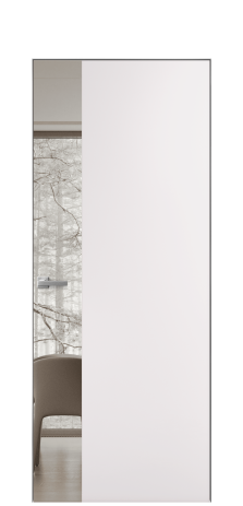 Дверь межкомнатная Ветро 19 Цвет Крем Покрытие Эмаль  Наличник Скрытый короб хром Цена 50600