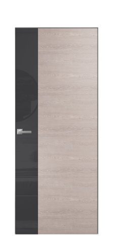 Дверь межкомнатная Ветро 19 Цвет Дуб Имбирь Покрытие Шпон натуральный  Наличник Скрытый короб хром Цена 54500