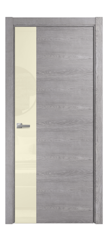 Дверь межкомнатная Ветро 19 Цвет Дуб Кварц Покрытие Шпон натуральный  Наличник L 75 Цена 55950