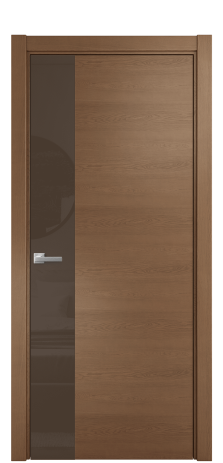 Дверь межкомнатная Ветро 19 Цвет Дуб Темный Покрытие Шпон натуральный  Наличник L 75 Цена 55950