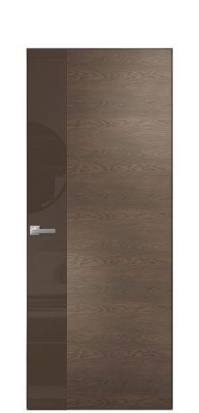 Дверь межкомнатная Ветро 19 Цвет Дуб Марракеш Покрытие Шпон натуральный  Наличник Скрытый короб хром Цена 53750