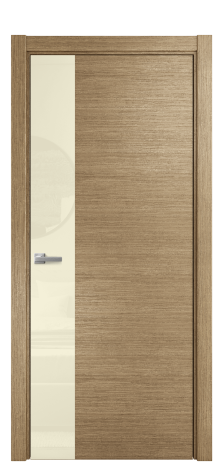 Дверь межкомнатная Ветро 19 Цвет Дуб Янтарь Покрытие Шпон масло  Наличник L 75 Цена 58575