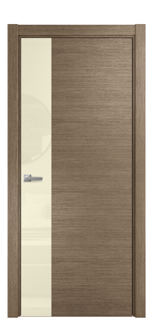 Дверь межкомнатная Ветро 19 Цвет Дуб Кофе Покрытие Шпон масло  Наличник L 75 Цена 58575