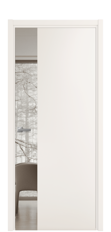 Дверь межкомнатная Vetro 19 Цвет Молочный Покрытие Эмаль  Наличник L 50 Цена 50625