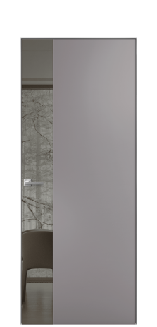 Дверь межкомнатная Vetro 19 Цвет Ирис Покрытие Эмаль  Наличник Скрытый короб хром Цена 50600