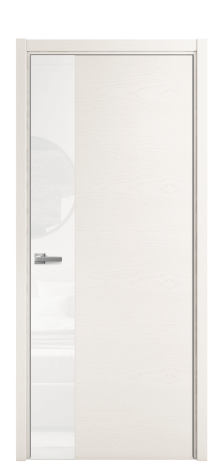 Дверь межкомнатная Ветро 19 Цвет Ясень Молочный Покрытие Шпон крашеный  Наличник L 50 Цена 53075