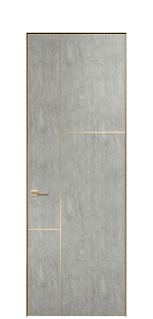 Дверь межкомнатная Слот 10-123 PVX Цвет Айс какао Покрытие ПВХ ФАКТУРНЫЕ Наличник Скрытый короб золото Цена 45139