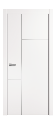 Дверь межкомнатная Слот 10-123 PVX Цвет Вайт Покрытие ПВХ SOFT (ПЭТ) Наличник L 75 Цена 34300