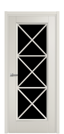 Дверь межкомнатная Сиена X3 Цвет Дымчатый Покрытие Эмаль  Наличник L 50 Цена 46098