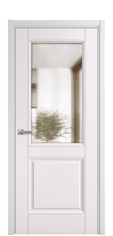 Дверь межкомнатная Савона 2 Цвет Крем Покрытие Эмаль  Наличник L 50 Цена 59975