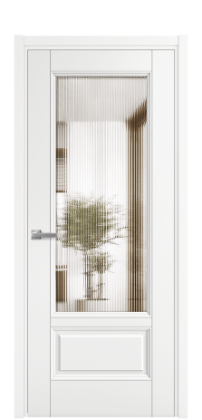 Дверь межкомнатная Савона 2B Цвет Белый Покрытие Эмаль  Наличник L 50 Цена 59975