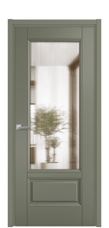 Дверь межкомнатная Савона 2B Цвет Зеленый Покрытие Эмаль  Наличник L 50 Цена 61668