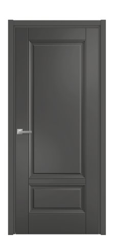Дверь межкомнатная Sienna 2B Цвет Антрацит Покрытие Эмаль  Наличник L 50 Цена 57468