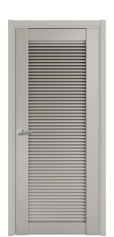 Дверь межкомнатная Жалюзи 1 Цвет Серый Шелк Покрытие Эмаль  Наличник L 50 Цена 55175