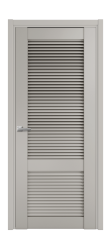Дверь межкомнатная Жалюзи 2 Цвет Серый Шелк Покрытие Эмаль  Наличник L 50 Цена 55175