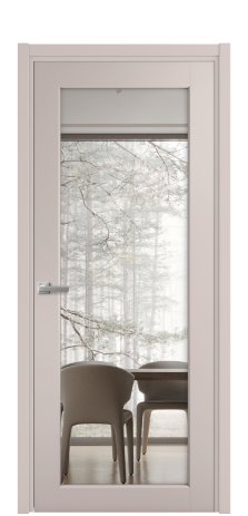 Дверь межкомнатная Страда 11 Цвет Ясень Серый Шелк Покрытие Шпон крашеный  Наличник L 50 Цена 48675