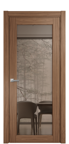 Дверь межкомнатная Strada 11 Цвет Американский Орех Покрытие Шпон натуральный  Наличник L 75 Цена 61550