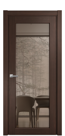Дверь межкомнатная Strada 11 Цвет Каштановый Орех Покрытие Шпон натуральный  Наличник L 75 Цена 61550