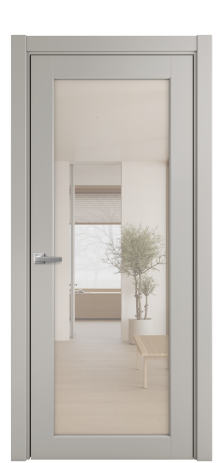 Дверь межкомнатная Страда 11 Цвет Серый Шелк Покрытие Эмаль  Наличник L 75 Цена 43925