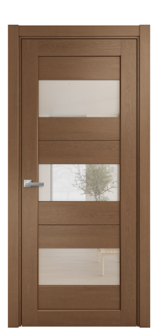 Дверь межкомнатная Strada 14 Цвет Дуб Темный Покрытие Шпон натуральный  Наличник L 75 Цена 50750