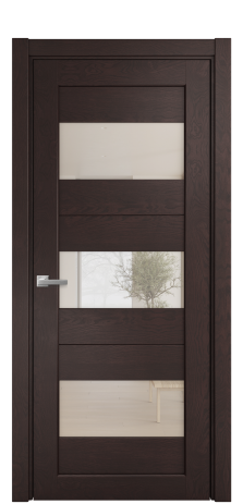 Дверь межкомнатная Strada 14 Цвет Мореный Дуб Покрытие Шпон натуральный  Наличник L 75 Цена 50750