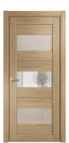 Дверь межкомнатная Strada 14 Цвет Дуб Светлый Покрытие Шпон натуральный  Наличник L 75 Цена 50750