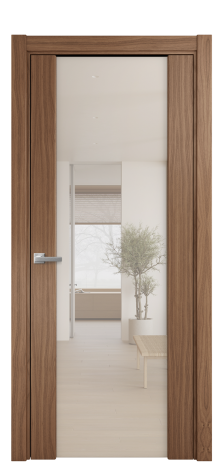 Дверь межкомнатная Варио 11 Цвет Американский Орех Покрытие Шпон натуральный  Наличник L 75 Цена 19350