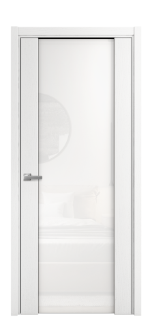 Дверь межкомнатная Варио 11 Цвет Ясень Белый Покрытие Шпон крашеный  Наличник L 50 Цена 50175