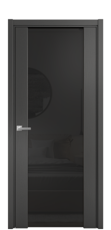 Дверь межкомнатная Варио 11 Цвет Ясень Антрацит Покрытие Шпон крашеный  Наличник L 50 Цена 50175