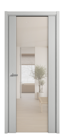 Дверь межкомнатная Vario 11 Цвет Ясень Телегрей Покрытие Шпон крашеный  Наличник L 50 Цена 50775