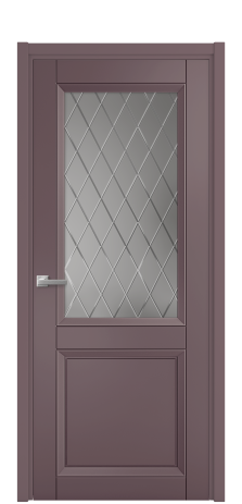 Дверь межкомнатная Беллуно 2 Цвет Лиловый Покрытие Эмаль  Наличник L 50 Цена 59723