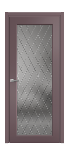 Дверь межкомнатная Страйп 1 Цвет Лиловый Покрытие Эмаль  Наличник L 50 Цена 47908