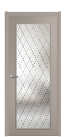 Дверь межкомнатная Страйп 1 Цвет Какао Покрытие Эмаль  Наличник L 50 Цена 45765