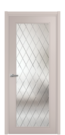 Дверь межкомнатная Страйп 1 Цвет Пудра Покрытие Эмаль  Наличник L 50 Цена 45765