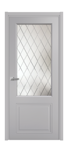 Дверь межкомнатная Страйп 2 Цвет Галечный Покрытие Эмаль  Наличник L 50 Цена 46373