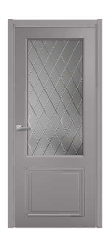 Дверь межкомнатная Stripe 2 Цвет Ирис Покрытие Эмаль  Наличник L 50 Цена 45530