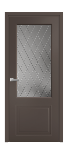 Дверь межкомнатная Stripe 2 Цвет Коричневый Покрытие Эмаль  Наличник L 50 Цена 46923